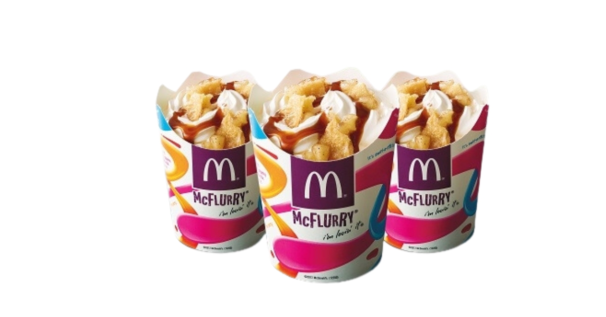 McDonald’s Apple Pie McFlurry Menu