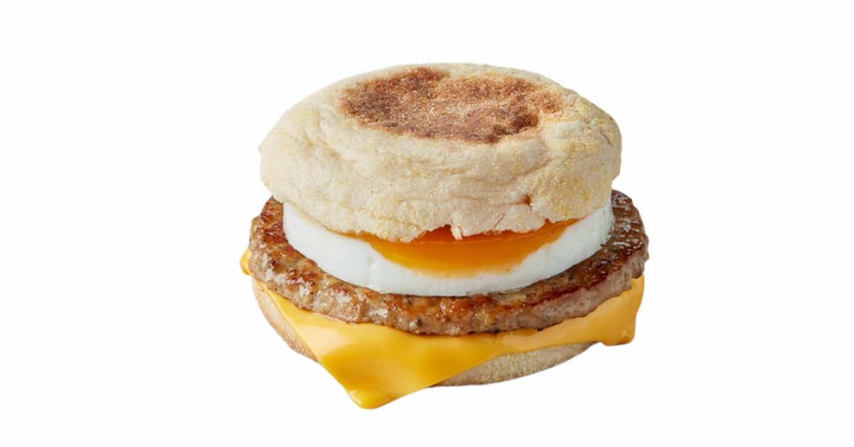McDonald’s Breakfast Sausage McMuffin Egg Menu